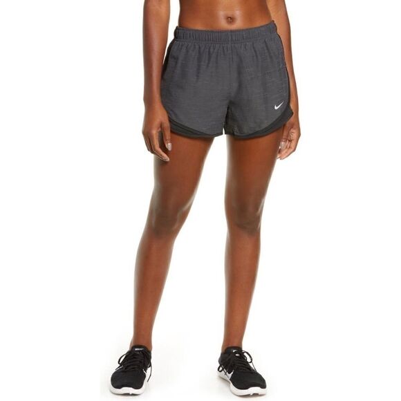 Nike tempo dri fit running shorts in black heather/wolf grey - Picture 1 of 8